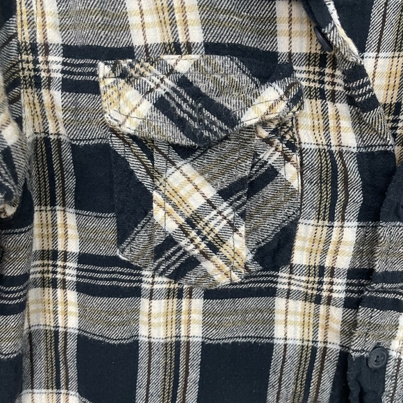 Timberland Blue Plaid Flannel Button Up Size Medium - Picture 4 of 8